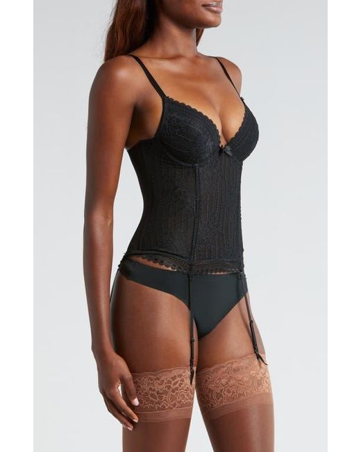 Etam Black Panama Underwire Basque