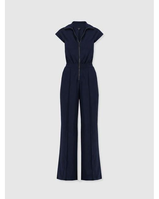 Saint + Sofia Blue Keller Jumpsuit