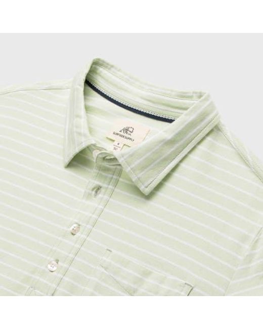 Surfside Supply White Michael Stripe Polo for men