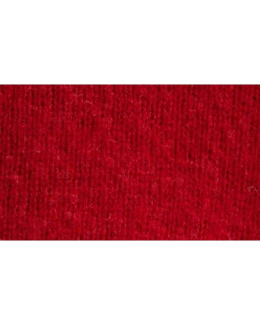 Sunspel Red Brushed Shetland Wool Sweater for men