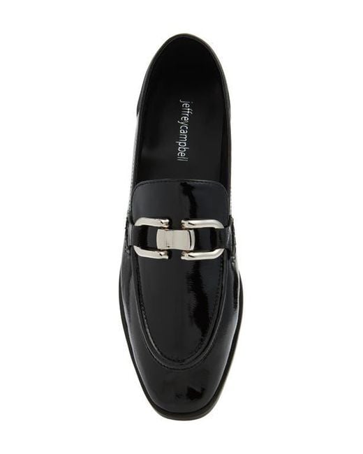 Jeffrey Campbell Black Leverage Moc Toe Bit Loafer