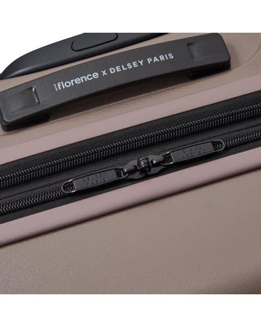 Florence By Mills X Delsey Paris Brown Catch Flights Expandable 20 Carry-On Spinner