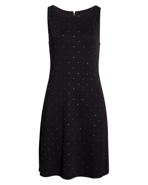 Tommy Bahama Black Darcy Diamante Sleeveless Ponte Shift Dress