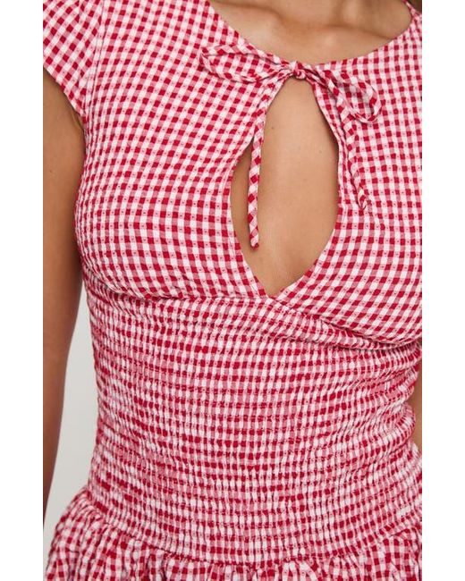 Ladybug Dress Red Gingham Mini Dress Princess Polly Gingham Dress Princess  Polly Ladybug Gingham Smocked Minidress