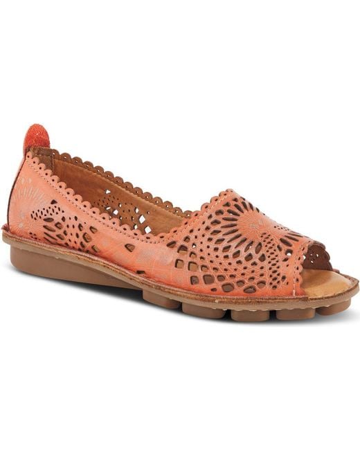 Spring Step Pink Brandal Flat