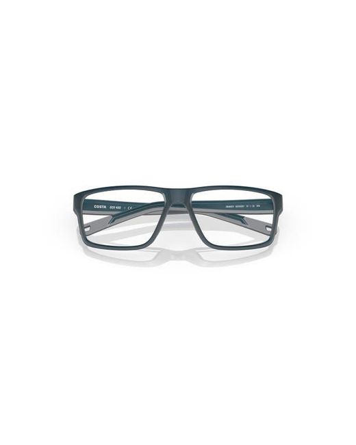 Costa Blue 59Mm Rectangle Optical Glasses for men