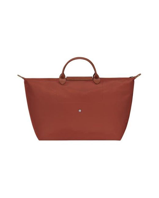 Longchamp Red Large Le Pliage Nylon Travel Bag
