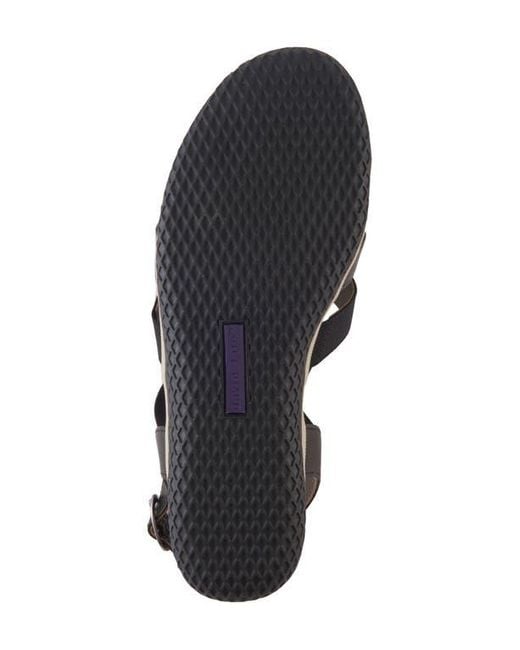 David Tate Black Quilt Slingback Sandal