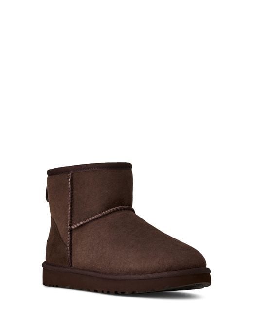 Ugg Brown Ugg Classic Mini Ii Genuine Shearling Lined Boot