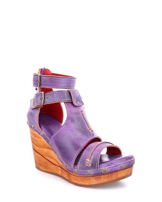 Bed Stu Princess Platform Wedge Clog in Purple Lyst