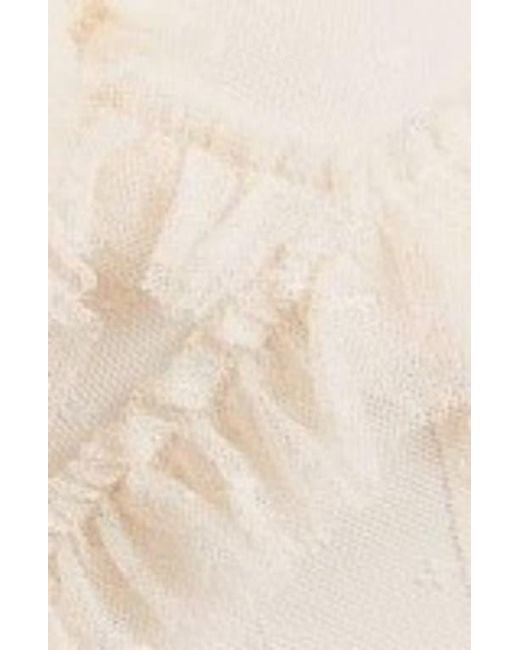 Needle & Thread Natural Genevieve Ruffle Short Sleeve Maxi Gown