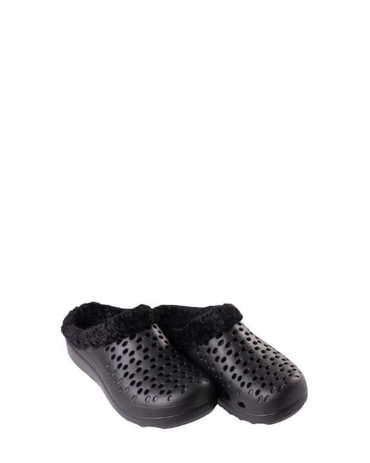 Revitalign Black Fusion Vitality Faux Fur Lined Clog
