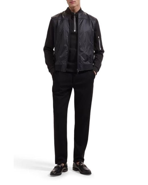 Bugatchi Black Soft Touch Knit Vest for men