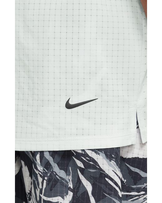 Nike White Dri-fit Trail Solar Chase Performance T-shirt for men