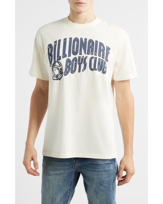 BBCICECREAM White Curve Logo Graphic Cotton T-Shirt for men