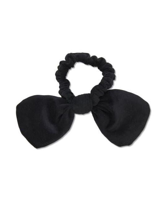 Lele Sadoughi Black New Orleans Saints Bow Scrunchie