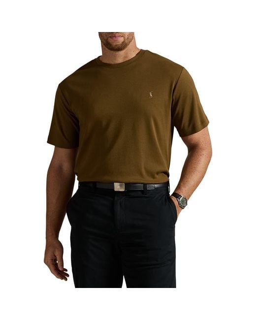 Polo Ralph Lauren Men's Green Big Tall Soft Touch T-Shirt