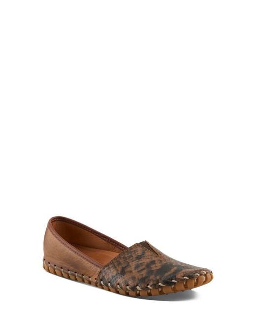 Spring Step Brown Kathaleta Flat