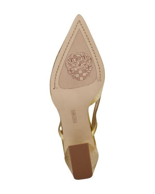 Vince Camuto Natural Sindree Slingback Pointed Toe Pump
