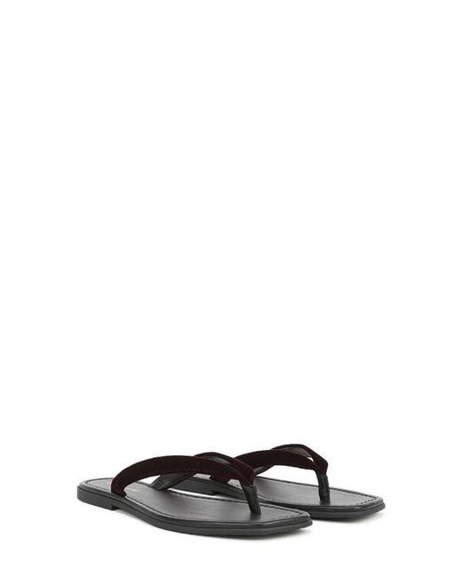 Veronica Beard Black Clea Flip Flop