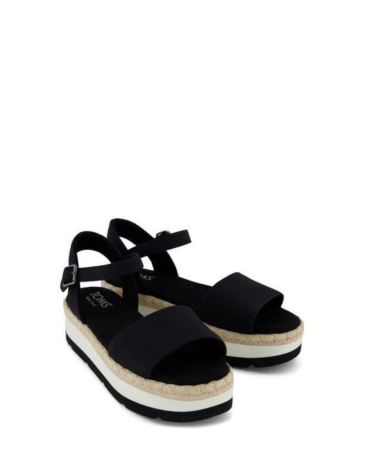 TOMS Black Ronan Platform Sandal