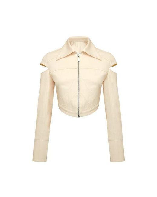 Jendue Natural Chaby Cut Out Jacket