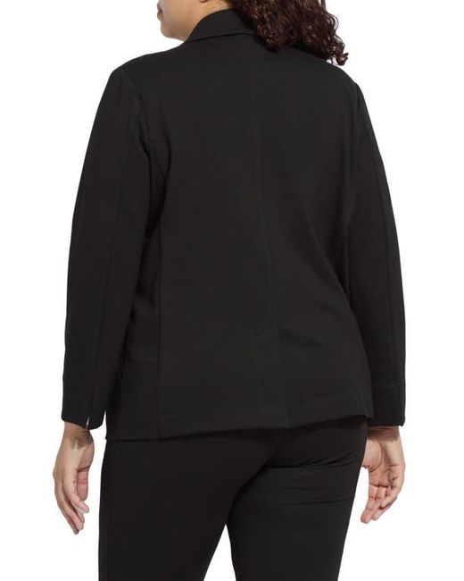 Lyssé Black Ntials One-Button Ponte Blazer