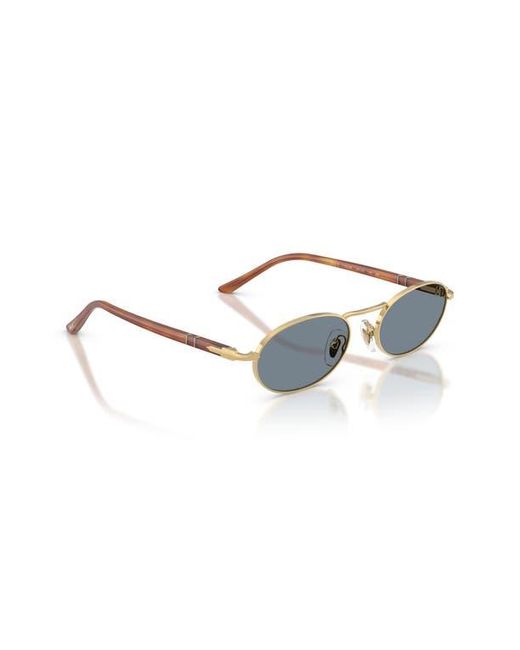 Persol Blue 55Mm Rectangular Sunglasses