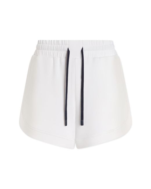 Varley White Ollie High Waist Sweat Shorts