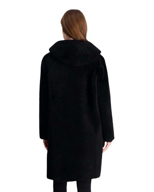 Gorski Blue Shearling Reversible Parka