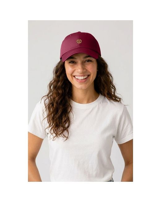 Alix White Pretzel Dad Cap