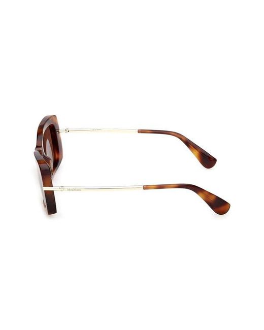Max Mara Brown 54Mm Rectangular Sunglasses