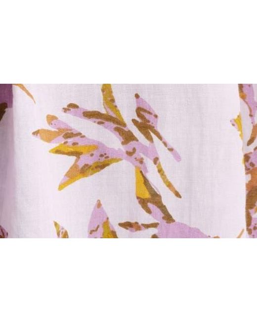 Treasure & Bond Multicolor Floral Pleated Boxy Top