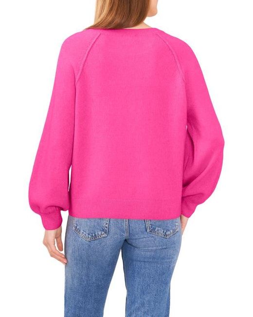 Vince Camuto Pink Raglan Sleeve Sweater