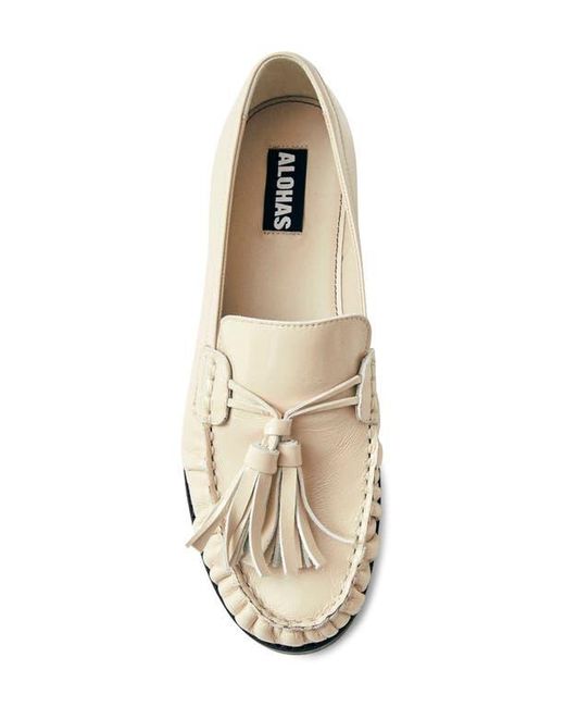 Alohas Natural Marietta Tassel Loafer