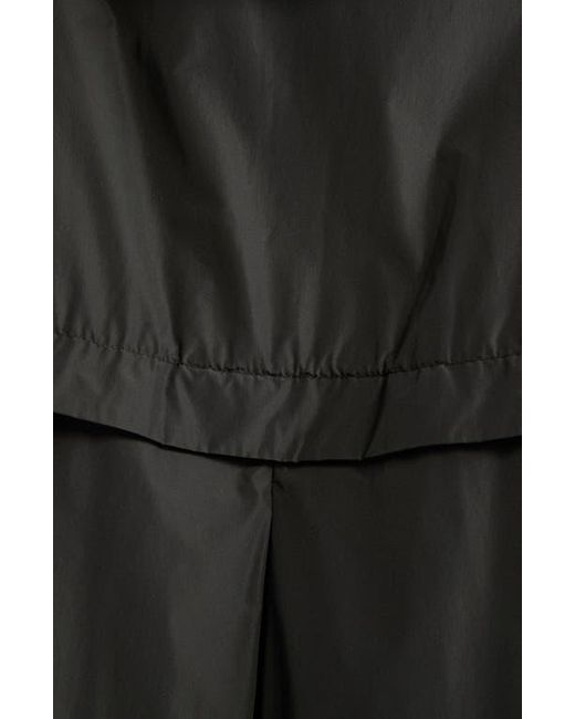 Herno Black Techno Taffeta A-Line Parka