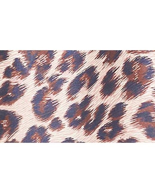 Sachin & Babi Red Cora Leopard Print Stretch Mikado Minidress