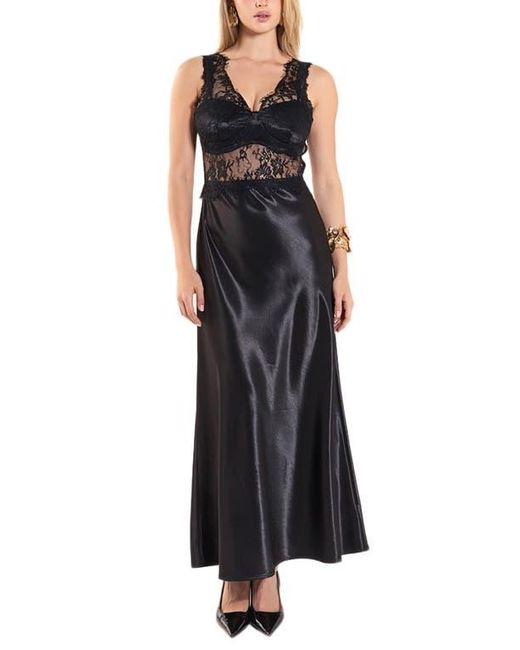 endless rose satin midi dress Endless Rose Strapless Bow Midi Dress