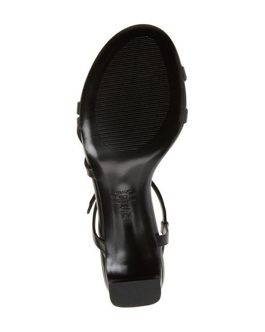 Stuart Weitzman Black Babette Buckle Sandal