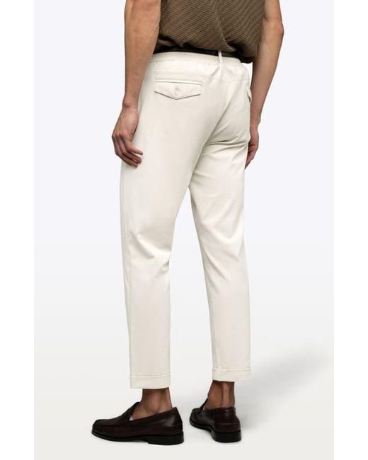 Cuts Natural Soho Pleated Stretch Trousers for men