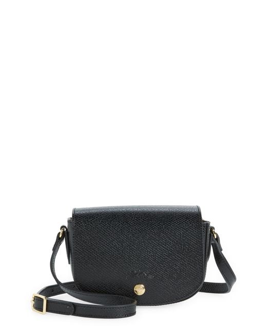 Longchamp Épure Small Leather Crossbody Bag in Black | Lyst