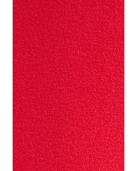 Tahari Red One-Button Crepe Jacket & Pants Set