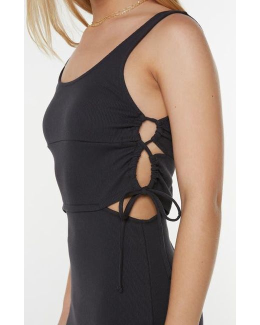 Roxy Black Surf Stoked Midi Dress