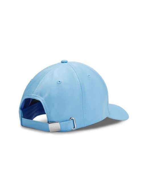 Boss Blue Poulin Lux Flag Patch Adjustable Baseball Cap for men