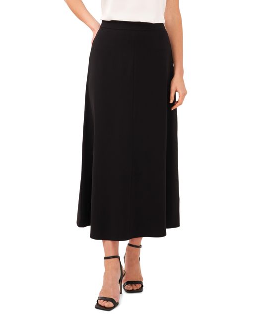 Halogen® Black Halogen(r) Center Seam Midi Skirt