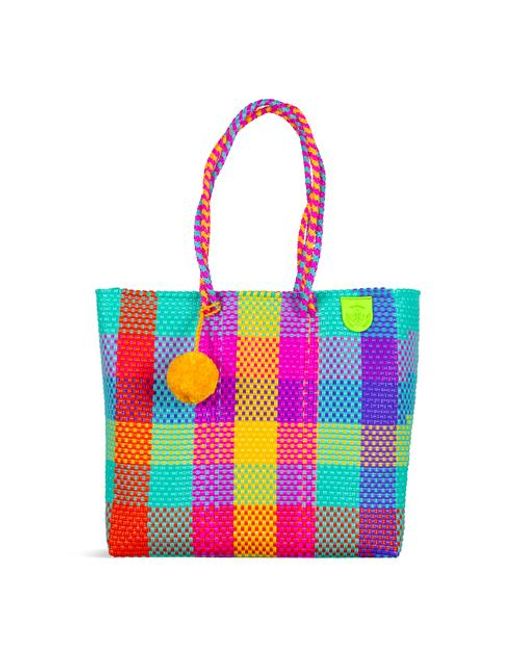 Tin Marin Purple Fiesta Woven Tote