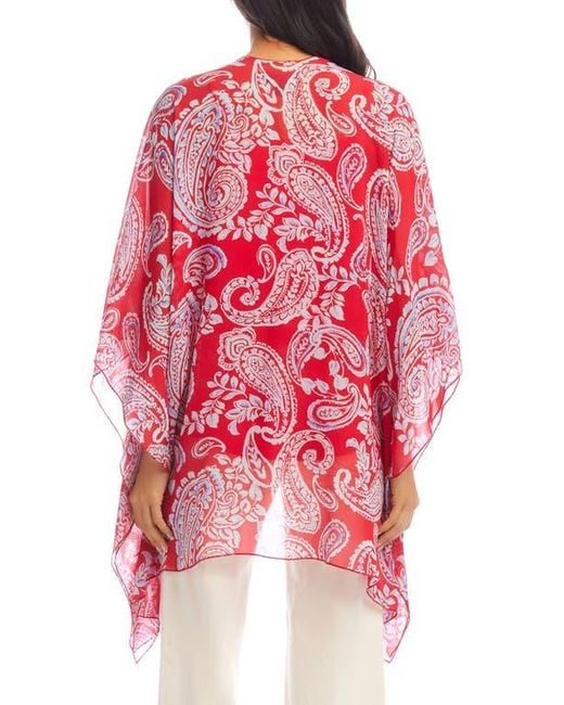 Karen Kane Red Open Front Jacket