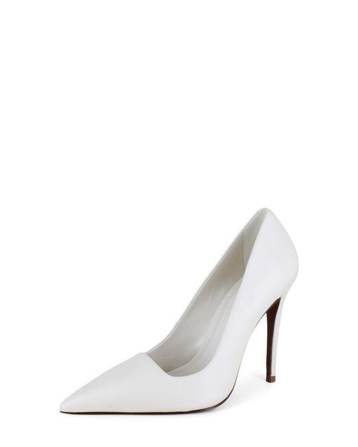 BCBGMAXAZRIA White Niah Pointed Toe Pump