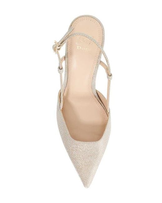 Dune White Composure Pointed Toe Slingback Pump