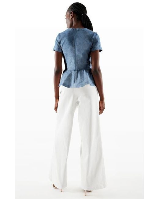 AS by DF Blue Dominga Top